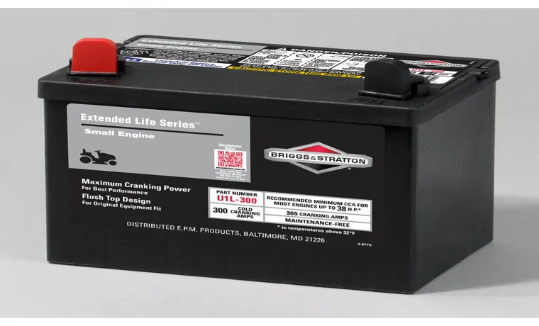 what amp is a lawn mower battery