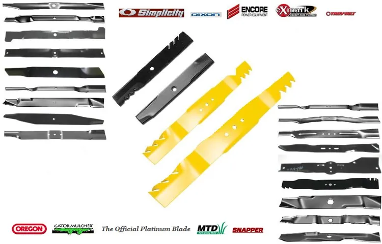 what are the different types of lawn mower blades