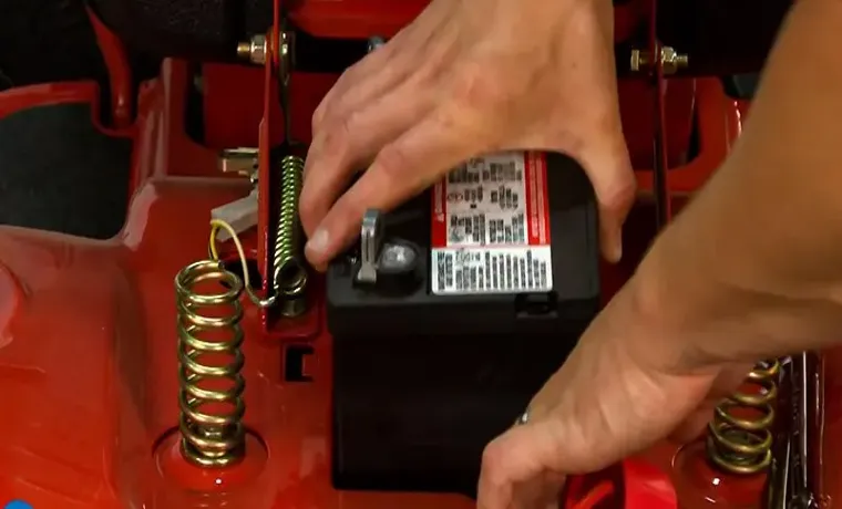 what charges the battery on a riding lawn mower
