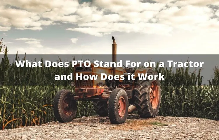 what does pto stand for on a lawn mower