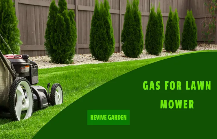 what gas to use for lawn mower
