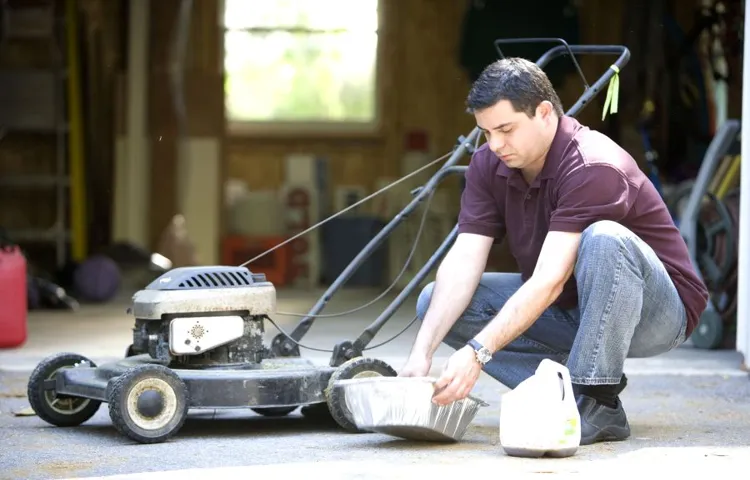 what happens if you put car oil in a lawn mower