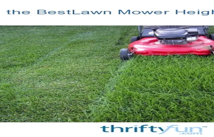 what height to set lawn mower