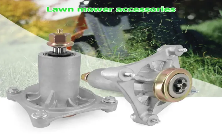 what is a spindle on a lawn mower