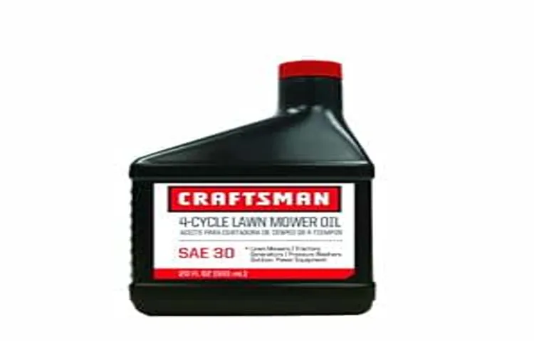 what kind of oil for craftsman lawn mower 2
