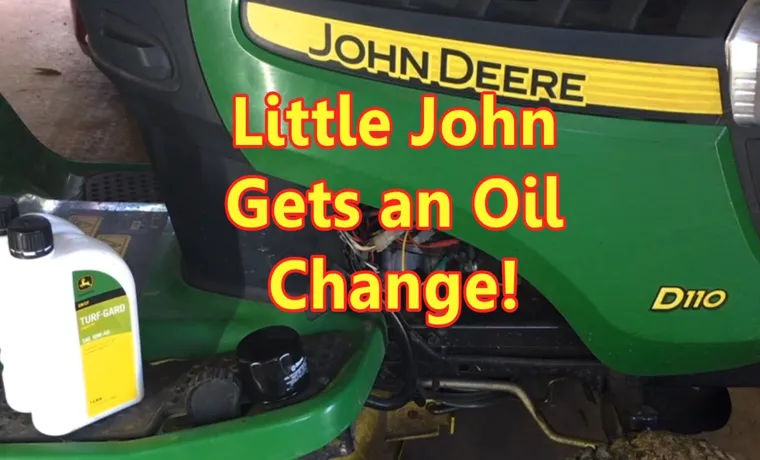 what oil does a john deere lawn mower use