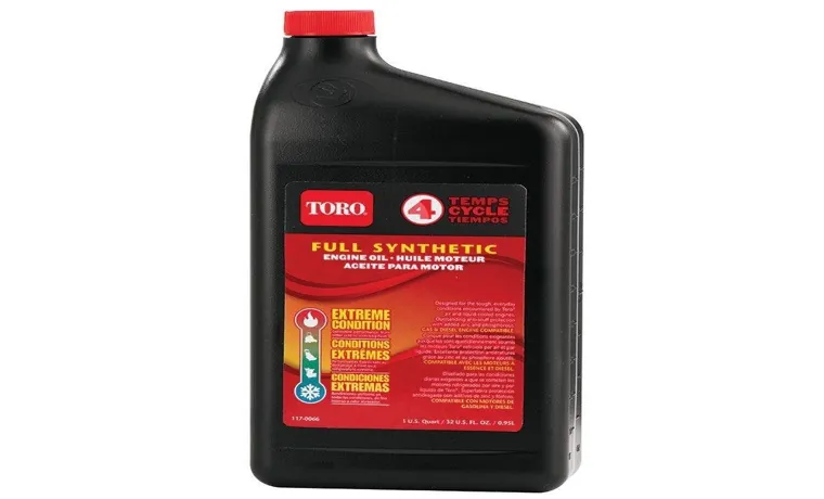 what oil for toro lawn mower