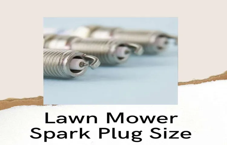what size spark plug for lawn mower