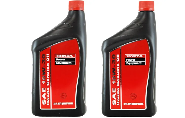 what type of oil for honda lawn mower