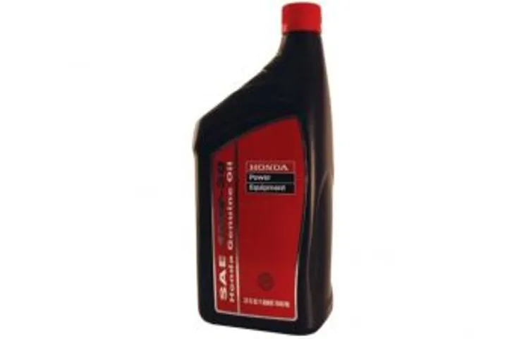 what type of oil for honda lawn mower