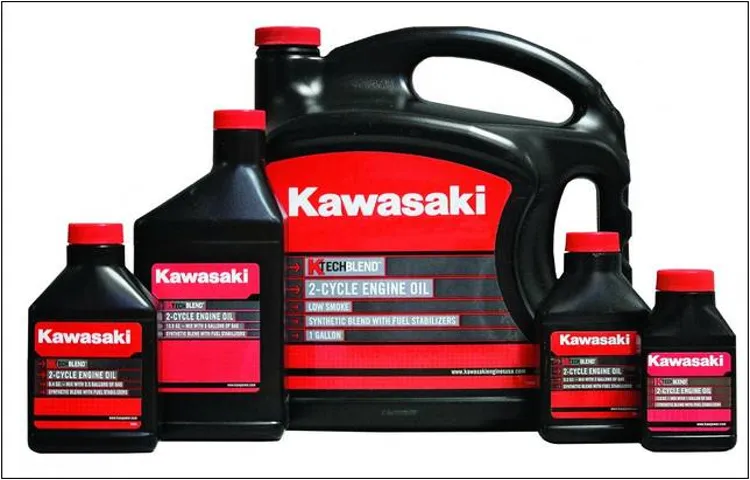 what type of oil for kawasaki lawn mower engine