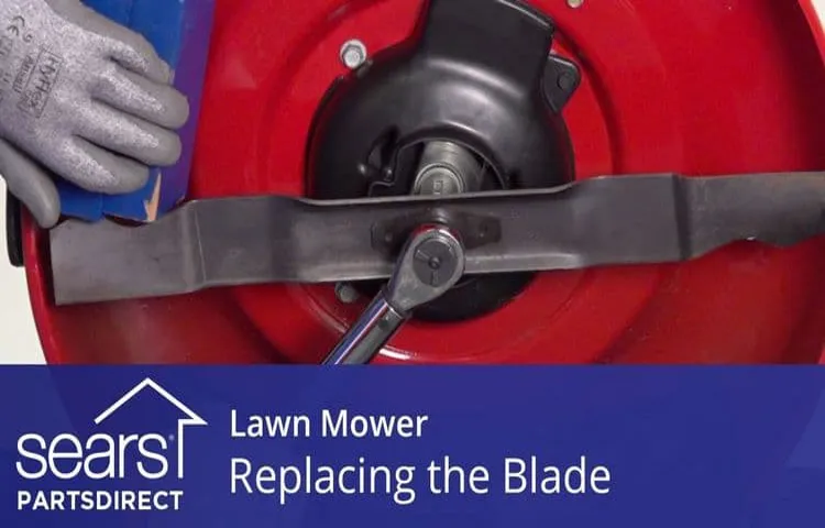 what way does a lawn mower blade go on