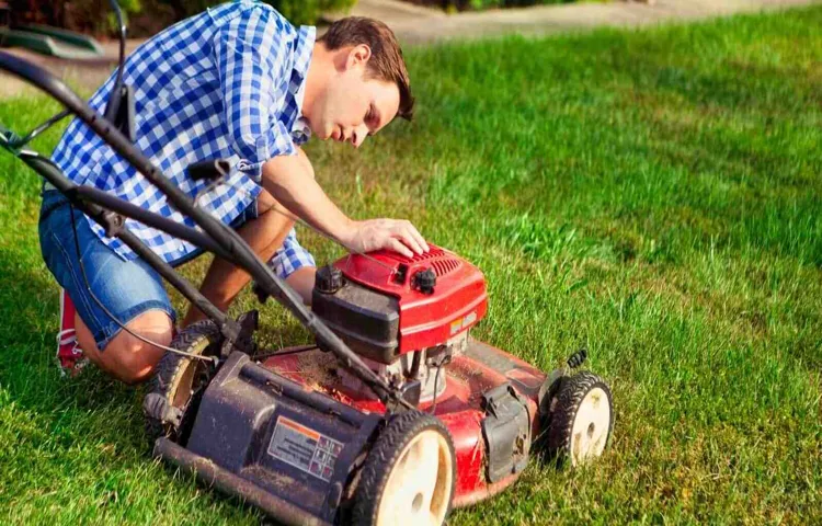 what would cause a lawn mower to start then die