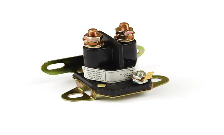 where is solenoid on lawn mower