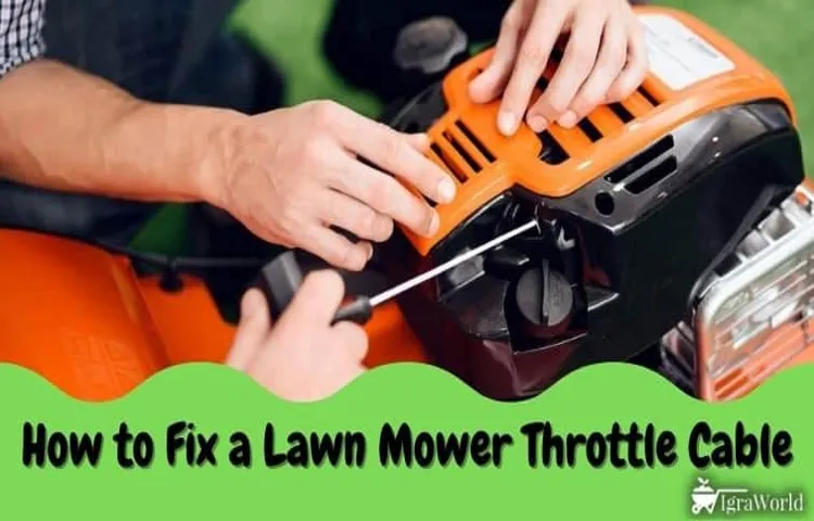where should the throttle be to start a lawn mower