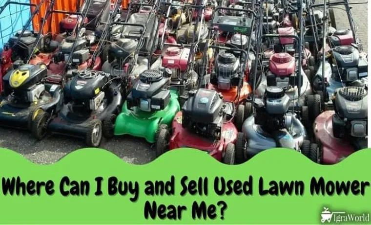 where to sell a lawn mower