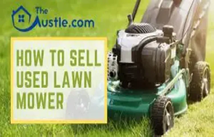 where to sell used lawn mower 2