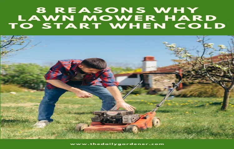 why is my lawn mower hard to pull start