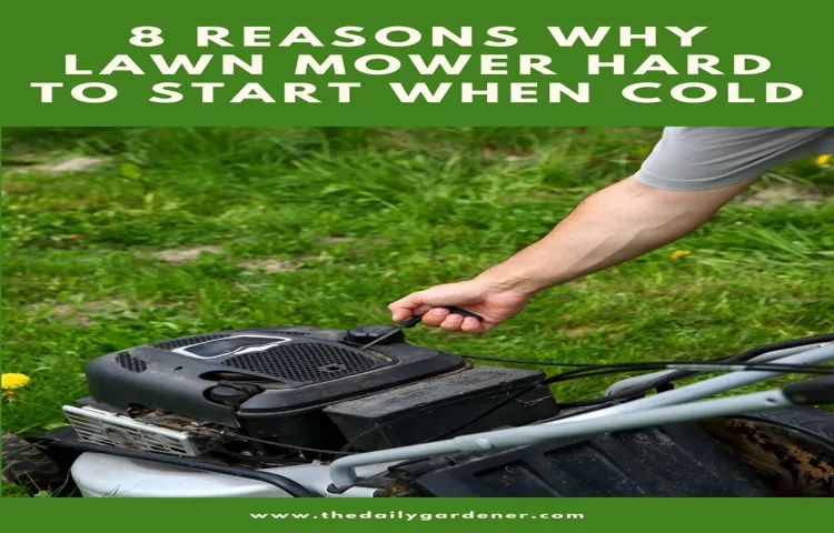 why is my lawn mower hard to pull start
