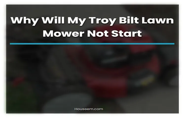 why is my troy bilt lawn mower smoking