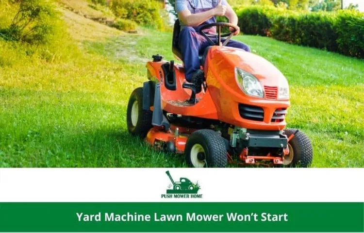 yard machine lawn mower how to start 2