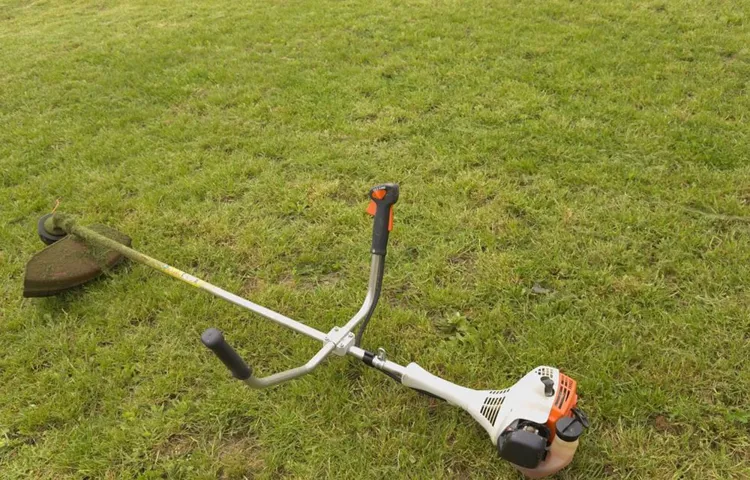 can you tip a 4 cycle weed trimmer