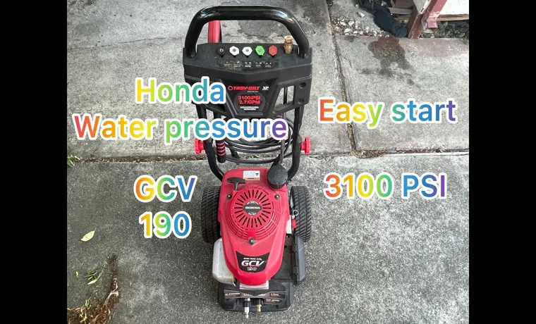 GCV 190 Pressure Washer: How to Start and Operate Like a Pro