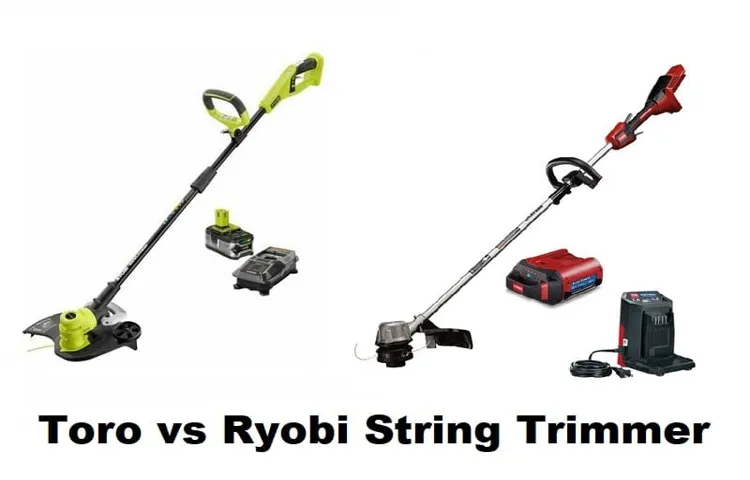 how are toro and ryobi weed trimmer power heads different