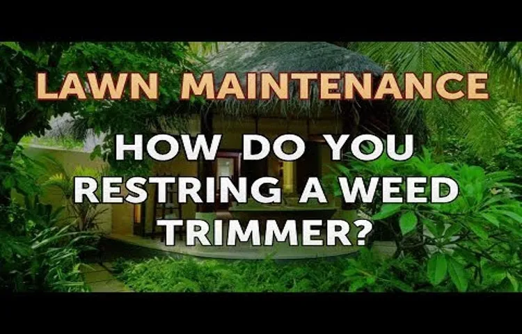 how do you restring a weed trimmer