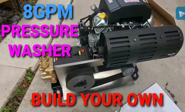 how to build belt drive pressure washer