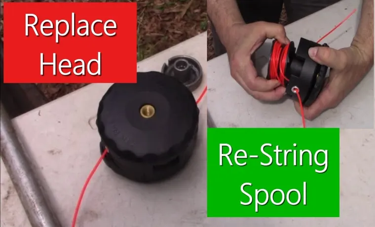 how to change echo weed trimmer head