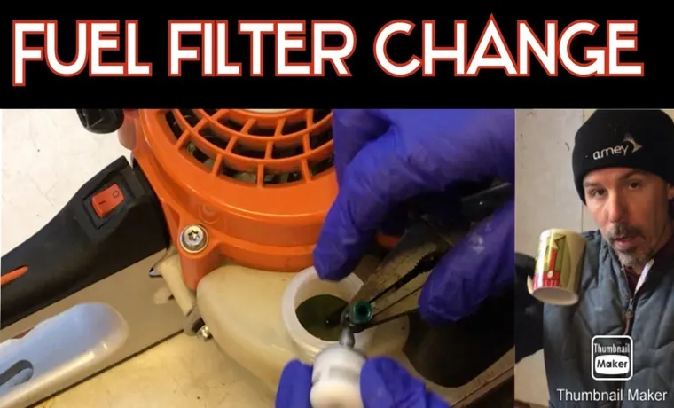 how to check my weed trimmer fuel filter