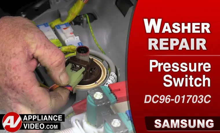 how to check water pressure switch in washer