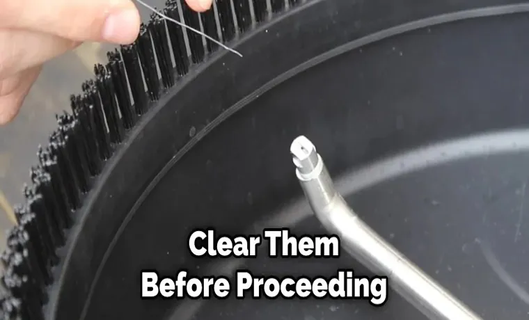 how to clean a clogged pressure washer nozzle