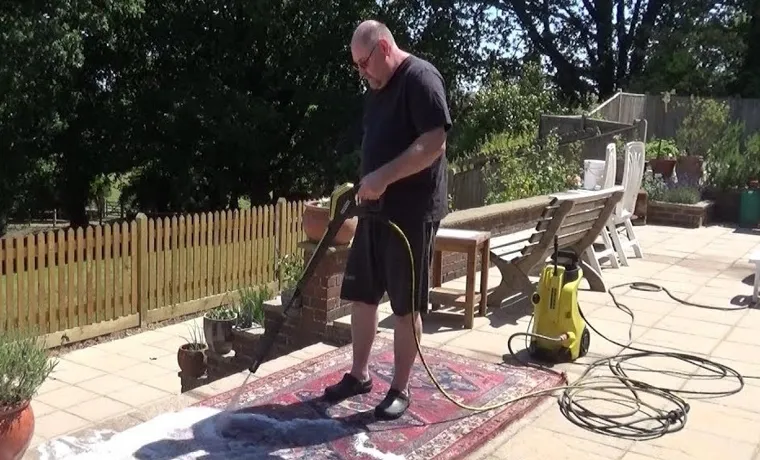 how to clean area rugs with pressure washer