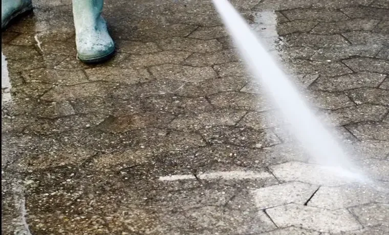 how to clean block paving with pressure washer