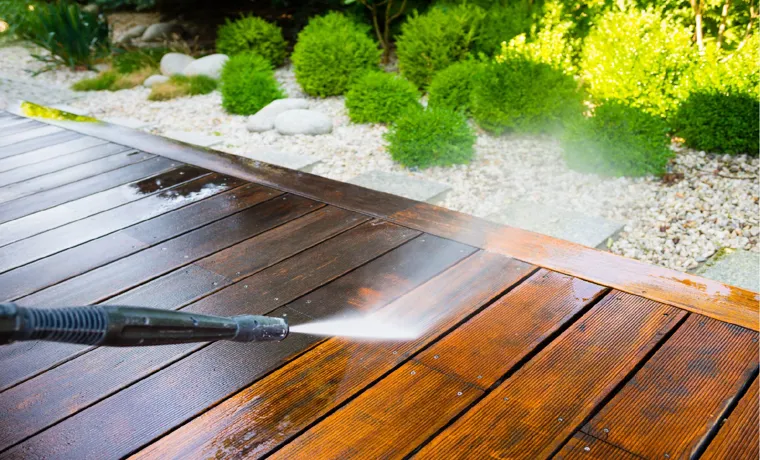 how to clean deck wood without pressure washer