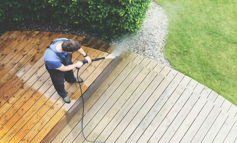 how to clean decking with a pressure washer