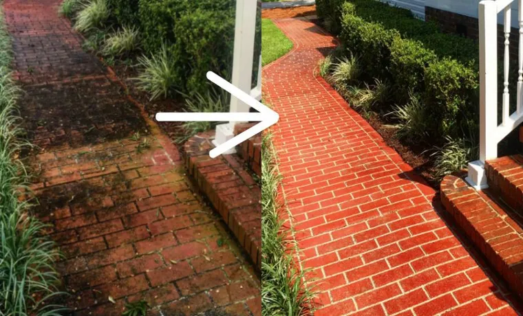 how to clean walkway without pressure washer