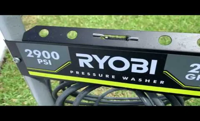 how to connect hose to ryobi pressure washer