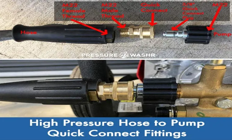 how to detach hose from pressure washer