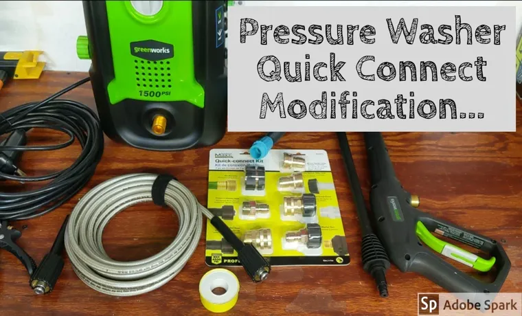 how to install quick connect on pressure washer