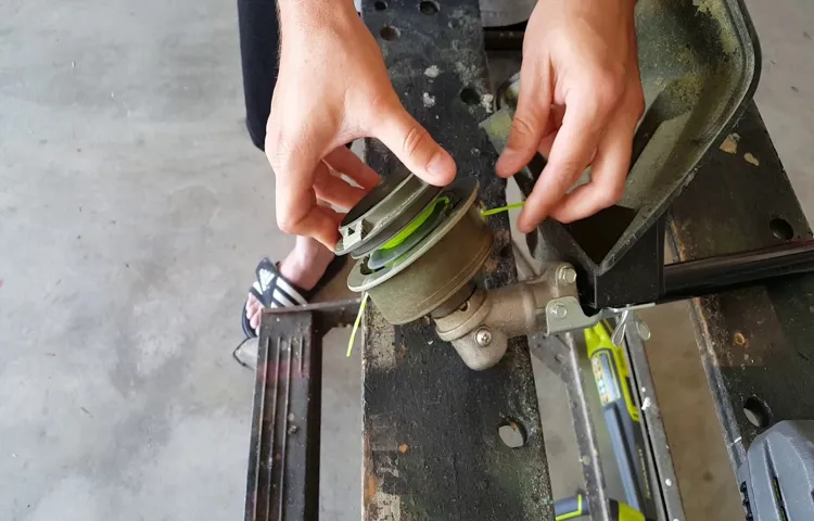 how to load ryobi weed trimmer