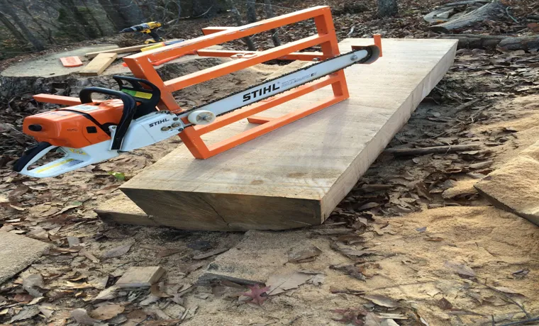 how to make first cut with chainsaw mill