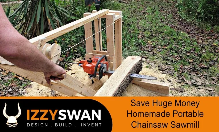 how to make homemade chainsaw mill