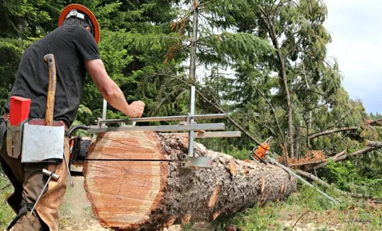 how to mill a log with out a chainsaw