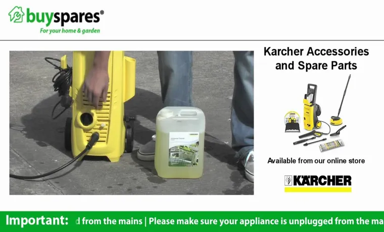 how to operate a karcher pressure washer