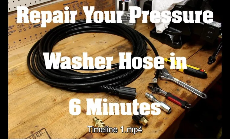 How to Patch a Pressure Washer Hose: Step-by-Step Guide