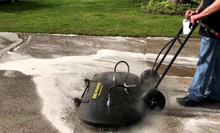 how to pressure washer driveway