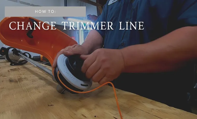 how to put line on a stihl weed trimmer